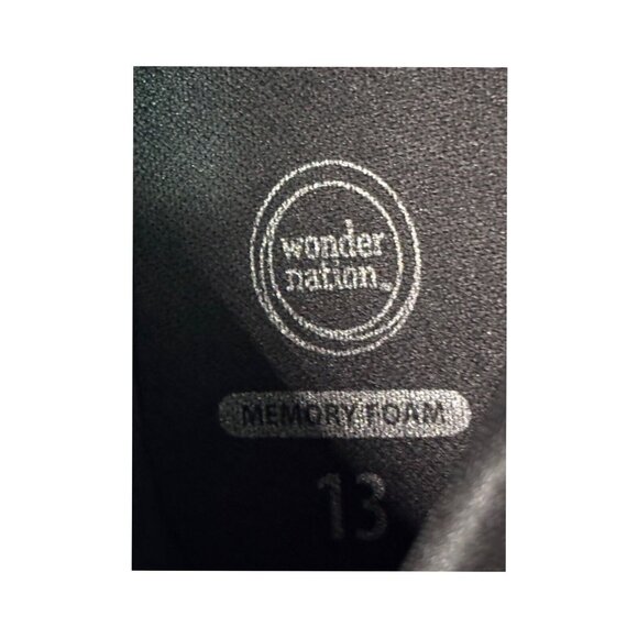 Wonder Nation Girls Black Slouch Boots With Side Zipper & Bow Size 13 - Picture 3 of 7